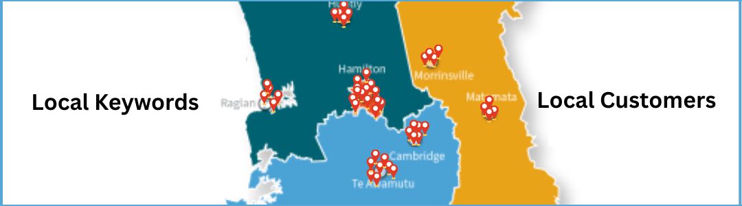 SEO strategies for New Zealand businesses featuring keyword research, local optimization, and search engine ranking techniques for small business success